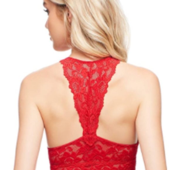Red Lace Racerback Bralette - Picture 3 of 6